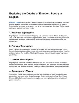 how to write better poetry: exploring the depths of emotion through language