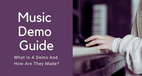 whats a demo in music what's the purpose of a demo?